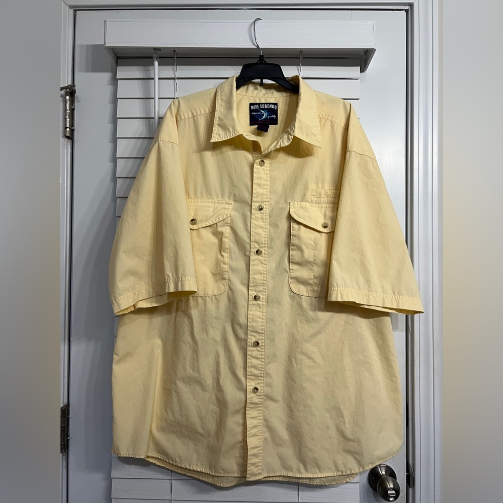 Reel Legends Men's Light Yellow Shirt Jacket